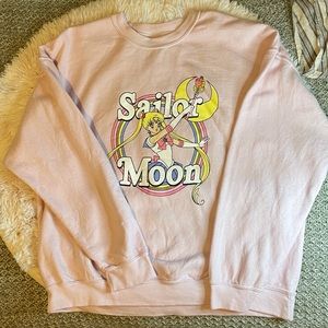 Pink Sailormoon Crewneck Sweatshirt